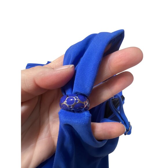 Miraclesuit Womens Blue Layered Tankini Swim Top With Adjustable Straps 8 NWT - Picture 4 of 5